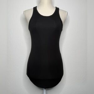 Lululemon Ribbed Knit Tank Black Soft Racerback Size 4
